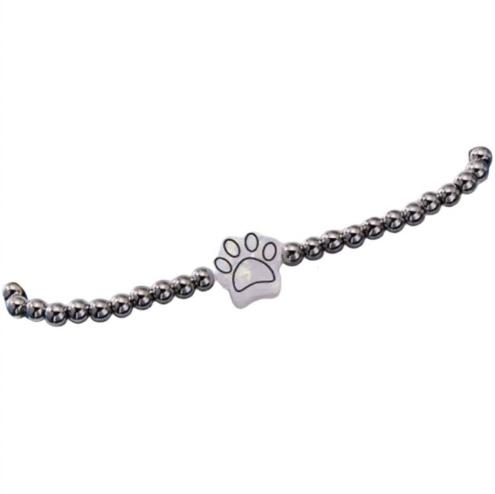 NEW HOLY WATER BRACELET women's pawprint bracelet in silver